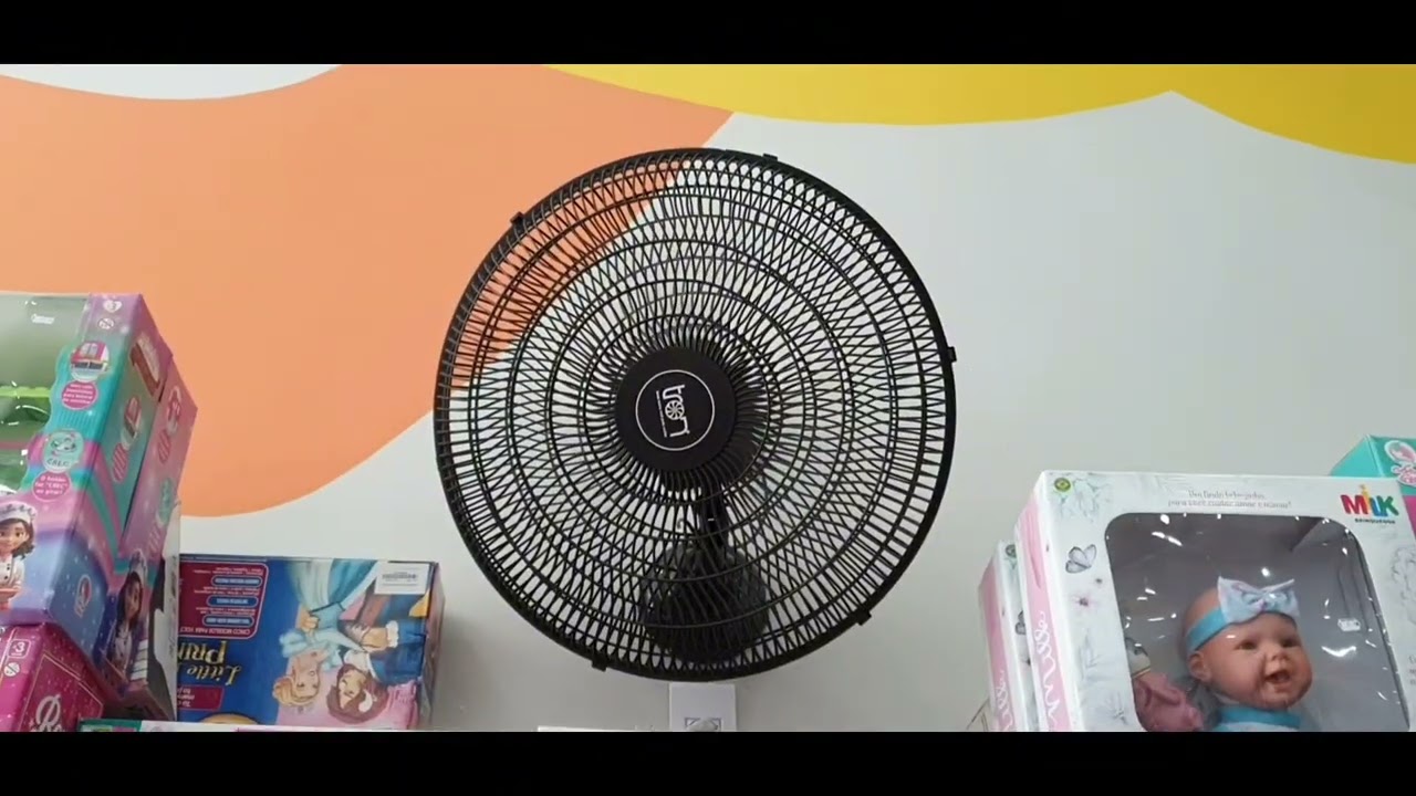 Ventilador de parede tron 60cm do NOVO mini money da minha cidade (descrição)