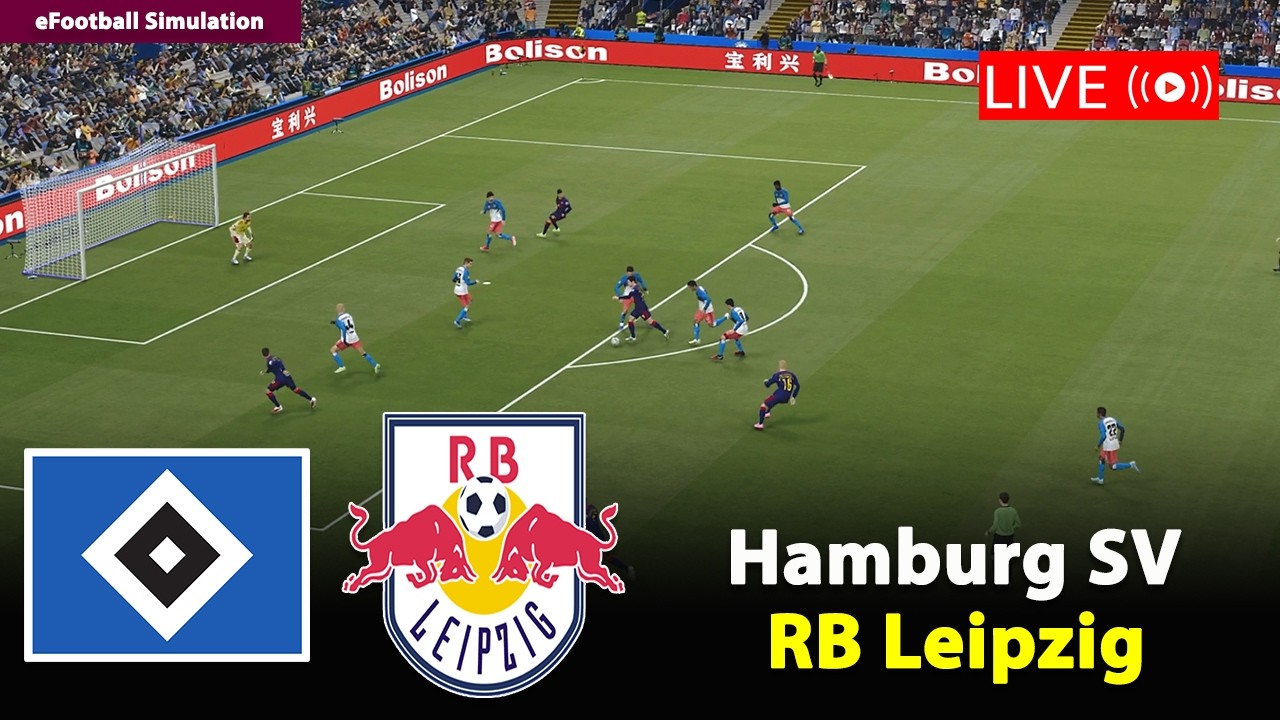 🔴Live- Hamburg SV gegen RB Leipzig | Bundesliga 2025/26 | eFootball PES21 Simulation