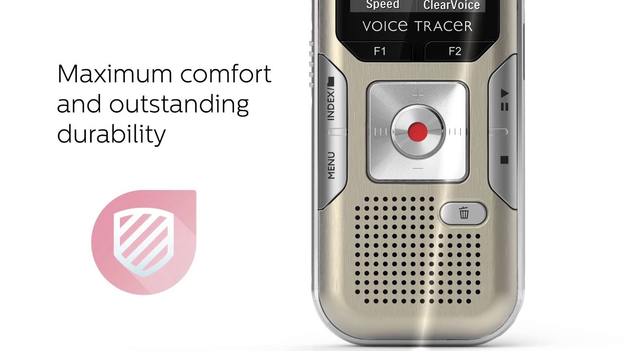 DVT6500 Philips Voice Tracer - Robust metal housing - EN