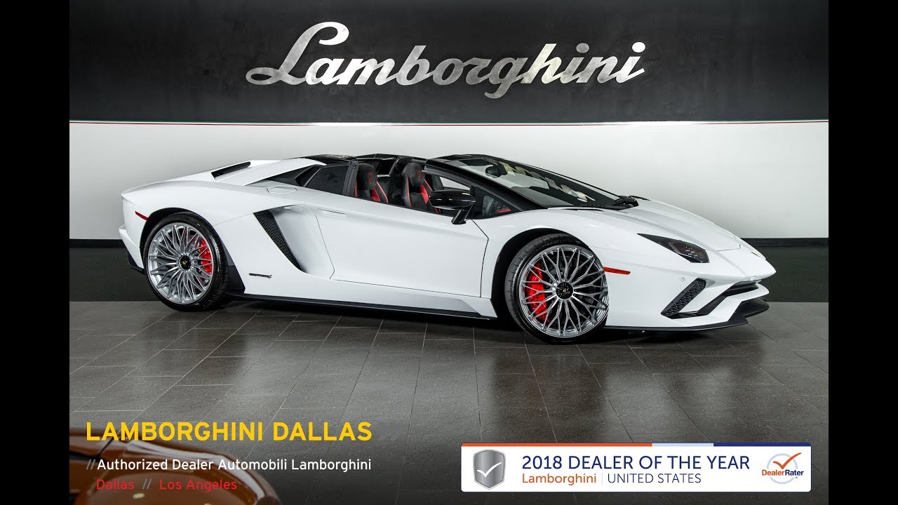 2018 Lamborghini Aventador S Roadster Bianco 18L0107
