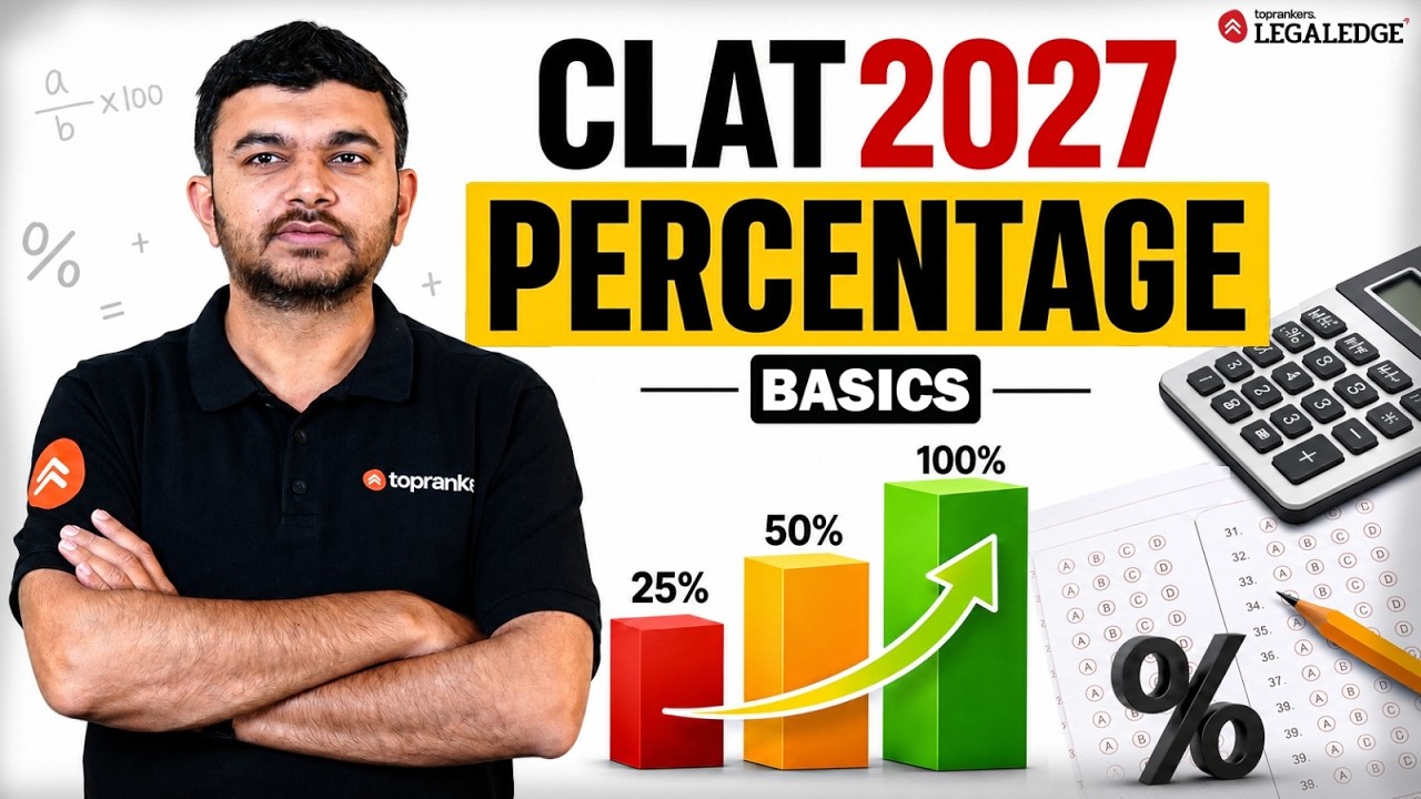CLAT 2027 | Quantitative Techniques | Percentage Basics | LegalEdge