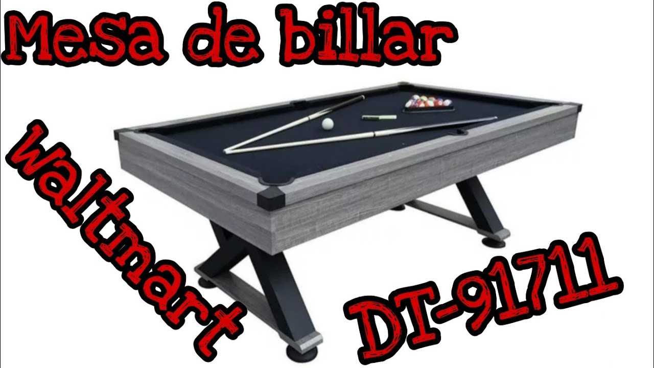 Probando mesa de billar de Walmart modelo DT-91711 umboxing, contenido y calidad