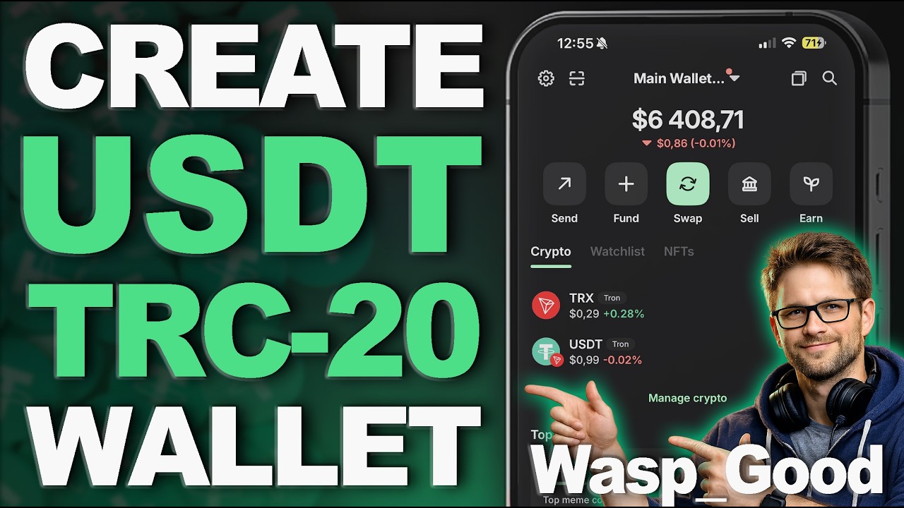 How Create USDT Wallet / How Send or Receive USDT / TRC20 TRX Tron Network