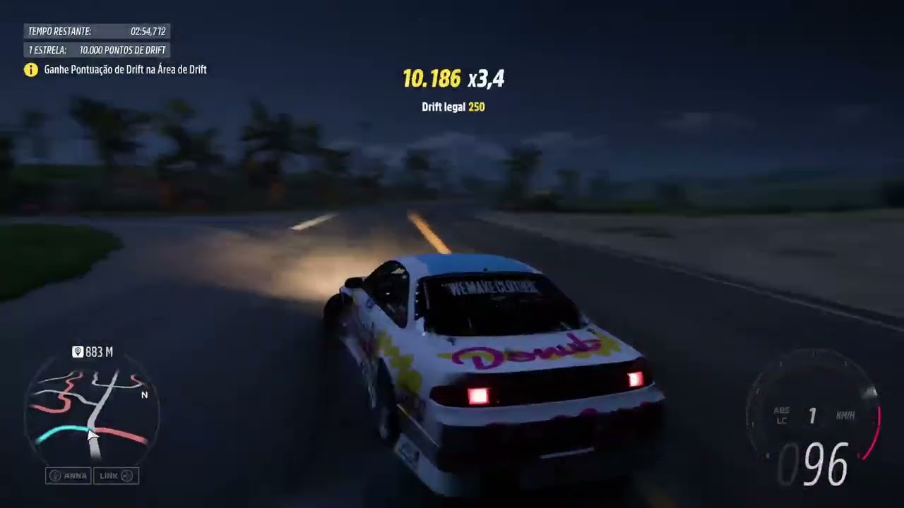 Forza Horizon 5 - História Horizon Donut Media Equipe Low - Nissan 240Sx Drift