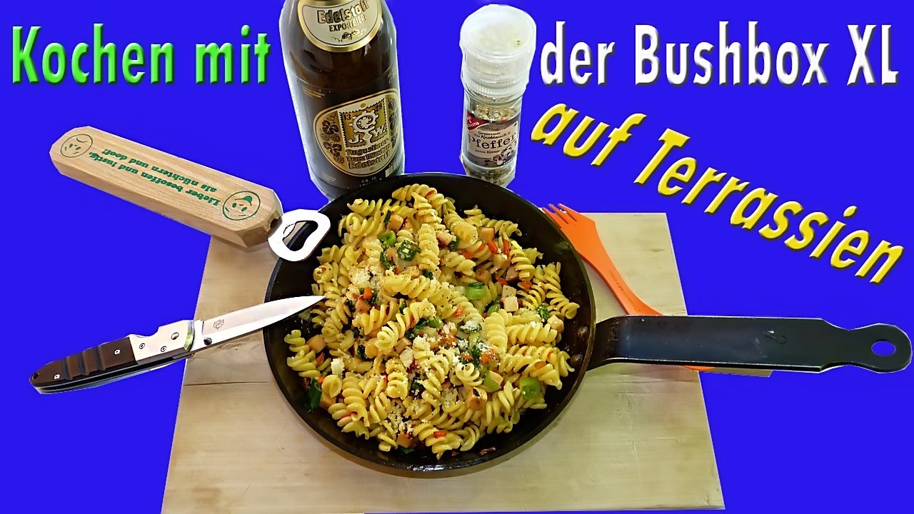 Kochen mit der BUSHBOX XL auf Terrassien ;-)