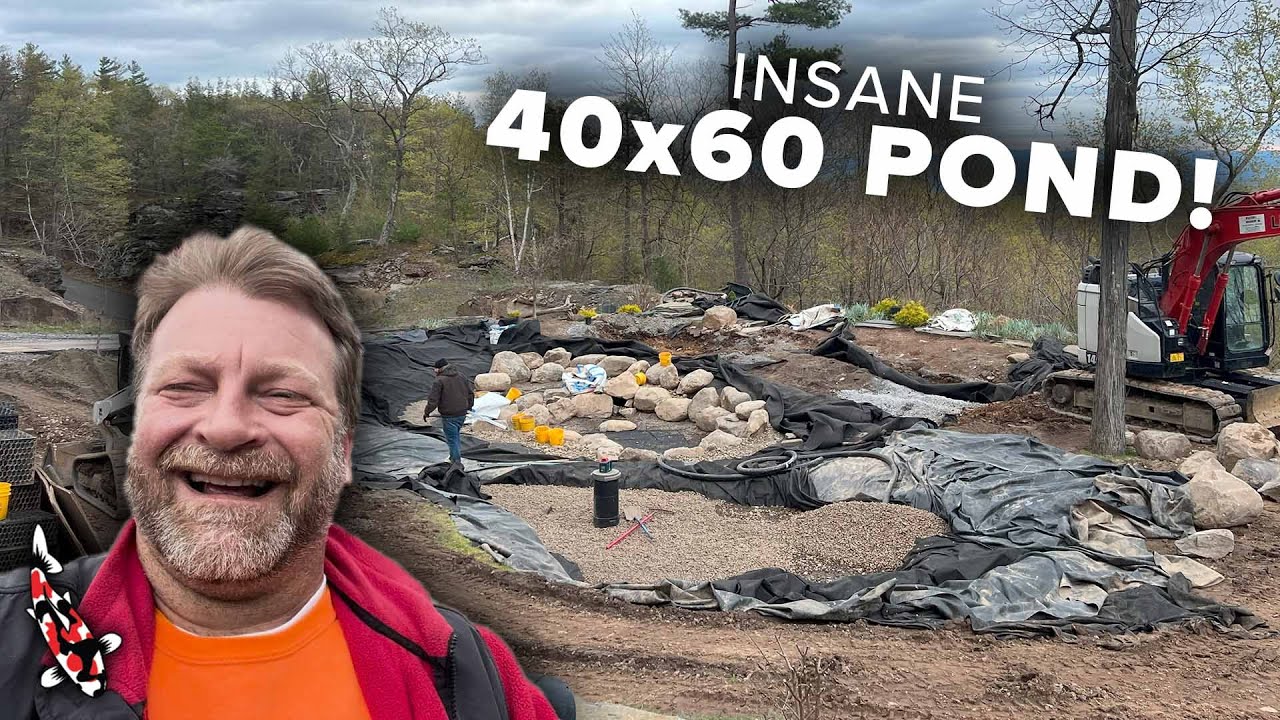 Rocking an ENORMOUS 40' x 60' Ecosystem Pond (w/ Intake Bay and Wetland!)