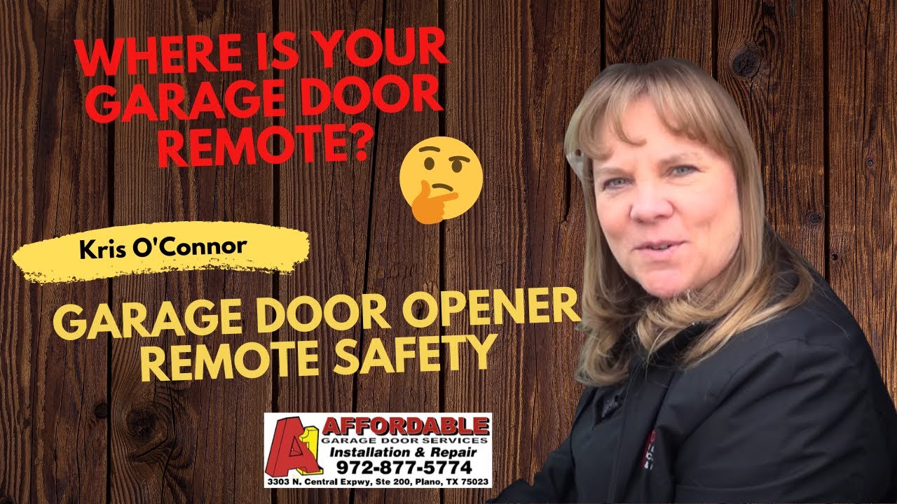 Garage Door Repair Expert Kris O'Connor - Garage Remote Safety