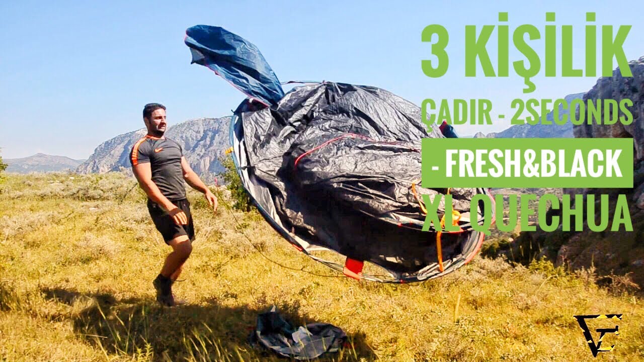 3 KİŞİLİK ÇADIR - 2 SECONDS - FRESH&BLACK XL QUECHUA