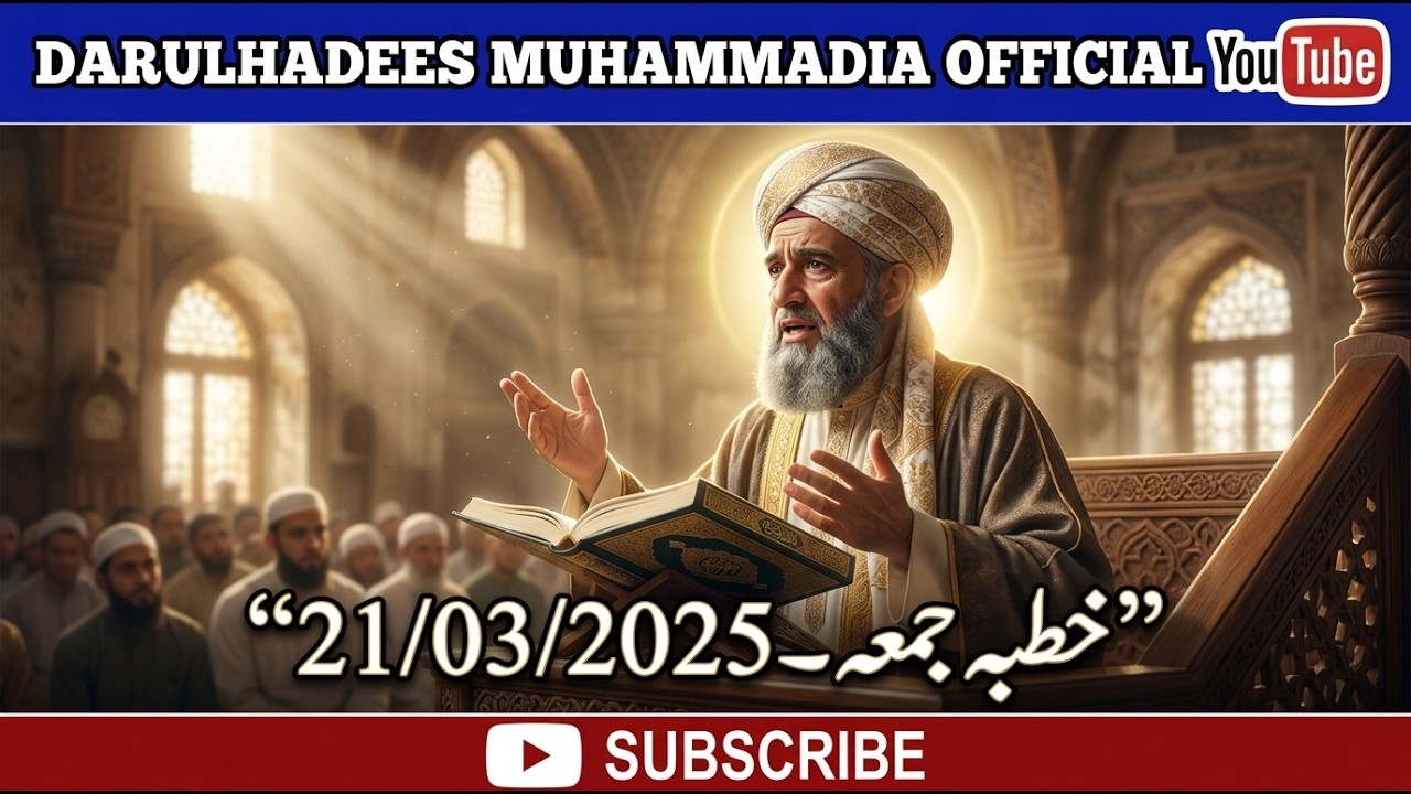 21 03 2025 | Complete Khutba Juma | Prof.Hafiz Adeel Ahmed Garjakhi Sahib |