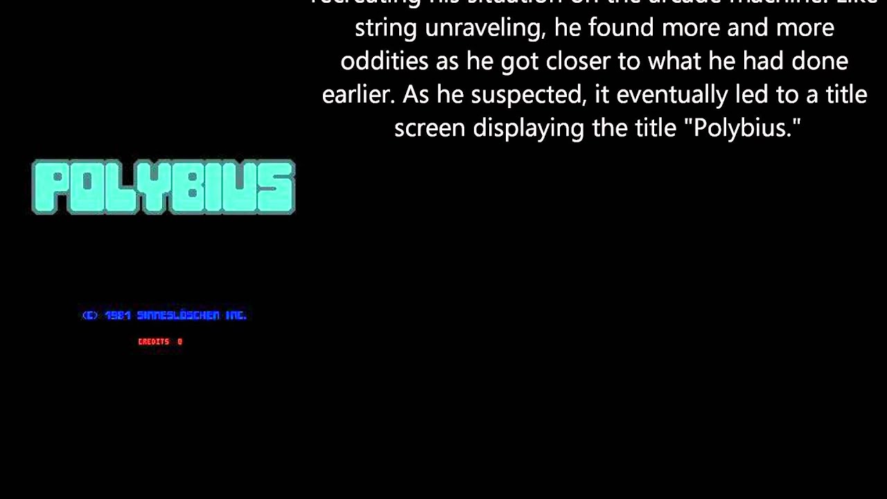 Creepypasta: Polybius