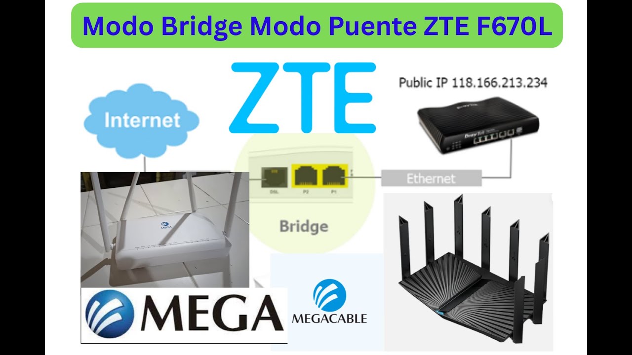 Configurar Modo Bridge Modo Puente Router ZTE F670L de Megacable