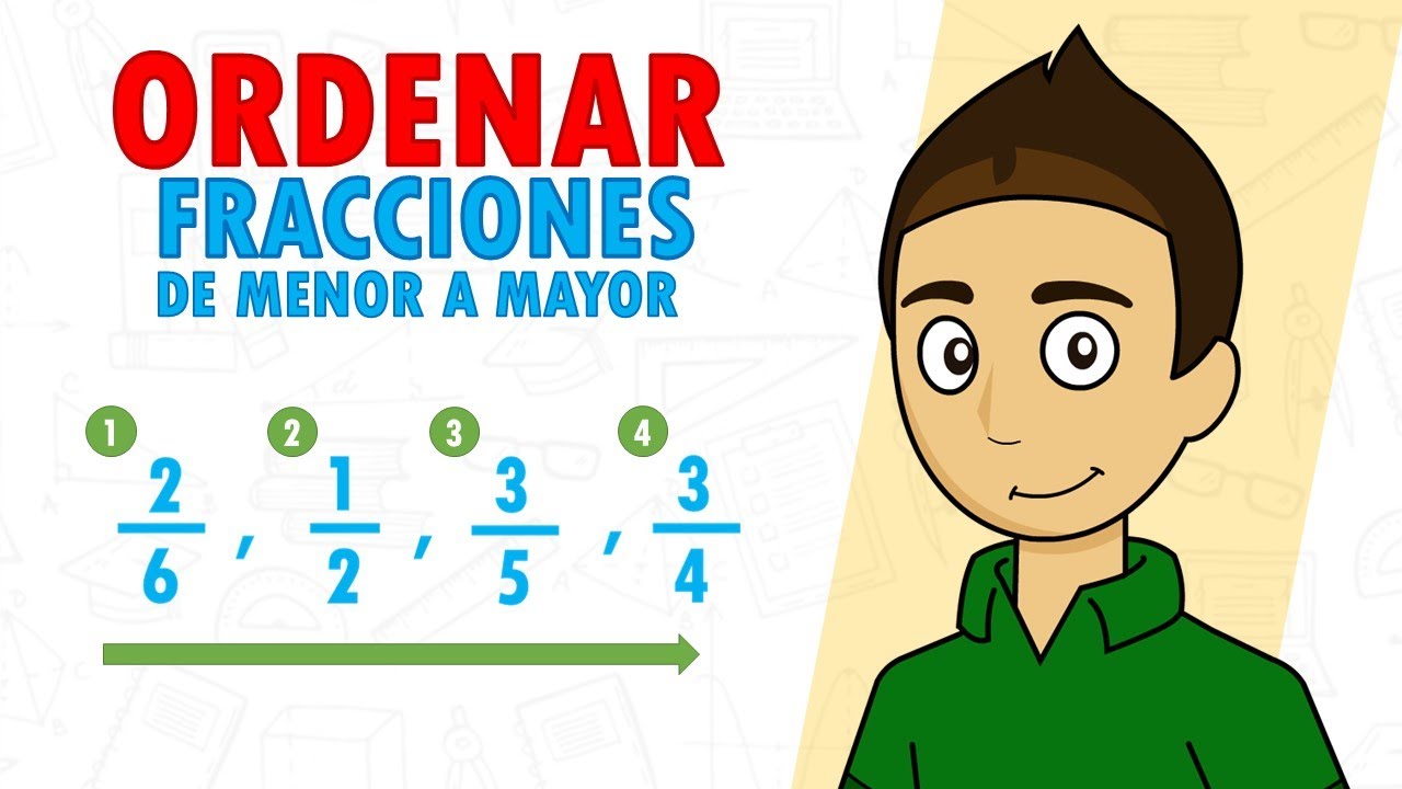 ORDENAR FRACCIONES DE MENOR A MAYOR Super Facil - Para principiantes