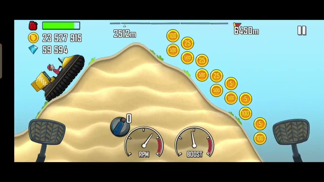 Hovercraft alias Kendaraan Amfibi - Hill Climb Racing