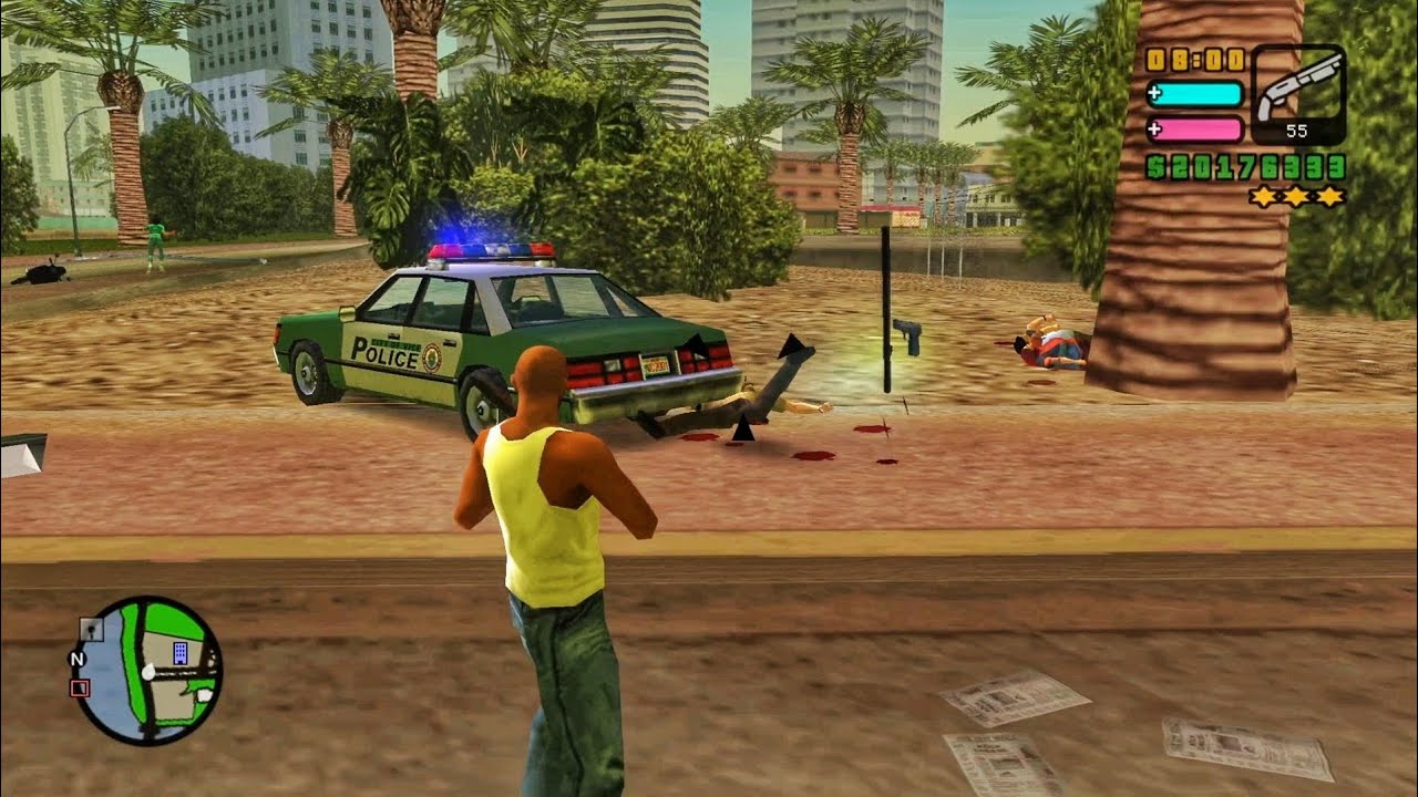 Police shootout gone wild in gta vice city stories 