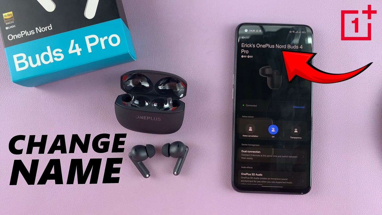 Как переименовать OnePlus Nord Buds 4 Pro