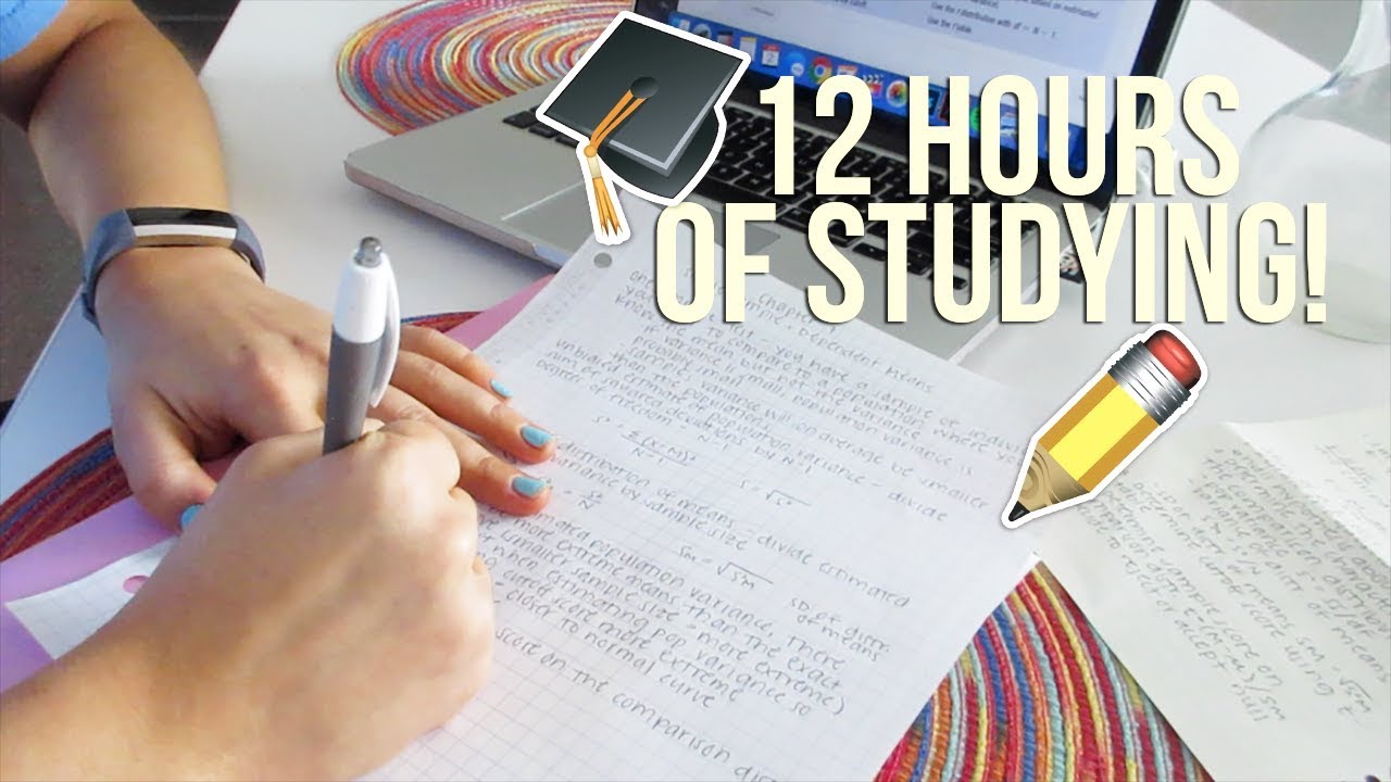 12 HOURS OF STUDYING AND NOTE TAKING | Reese Regan