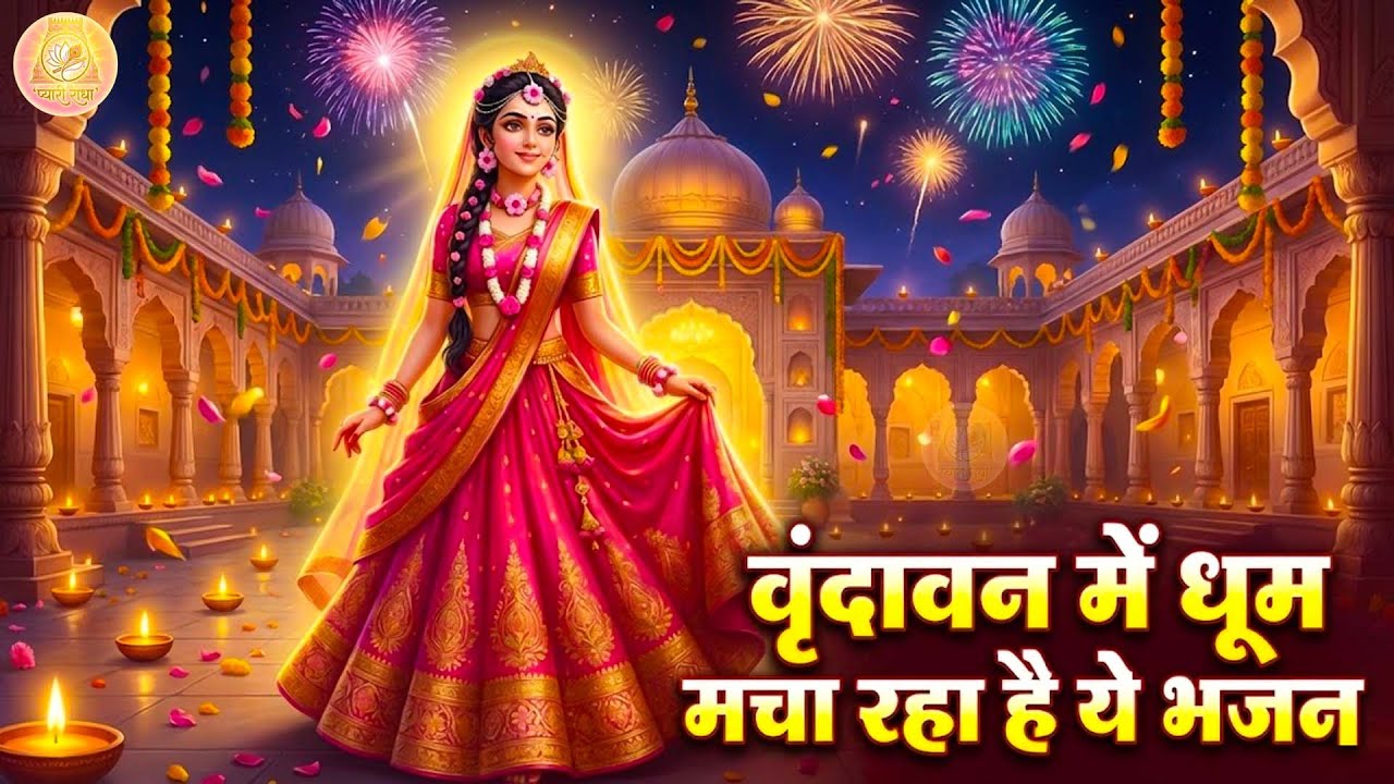 वृंदावन में धूम मचा रहा है ये भजन | New Year Radha Krishna Dance Bhajan, | Radha Krishna New Year