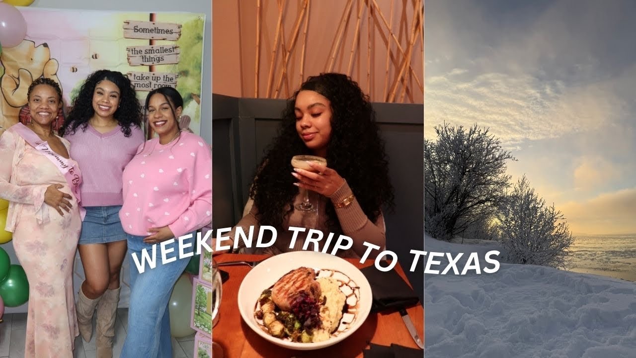 WEEKEND TRIP VLOG | DINNER, PACKING, BABYSHOWER 💗