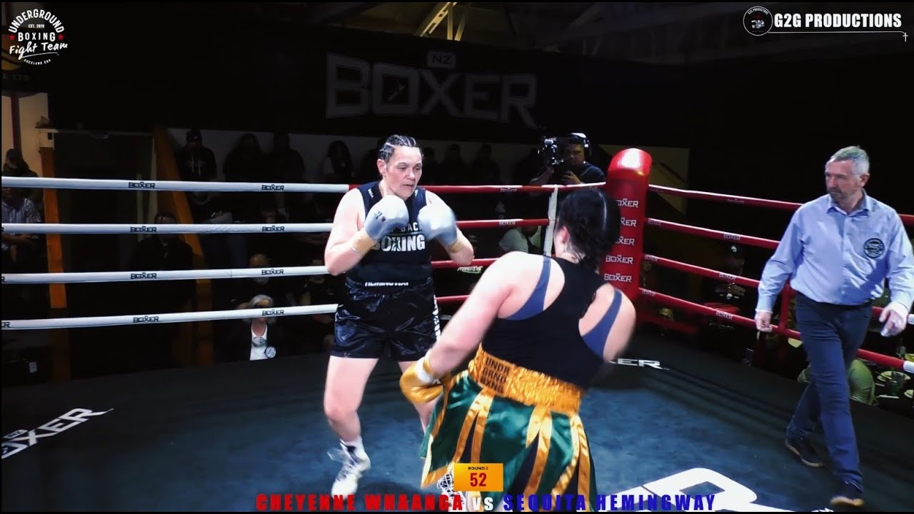 UNDERGROUND FIGHT NIGHT 4: CHEYENNE WHAANGA vs SEQUITA HEMINGWAY MAIN EVENT BOXING FIGHT