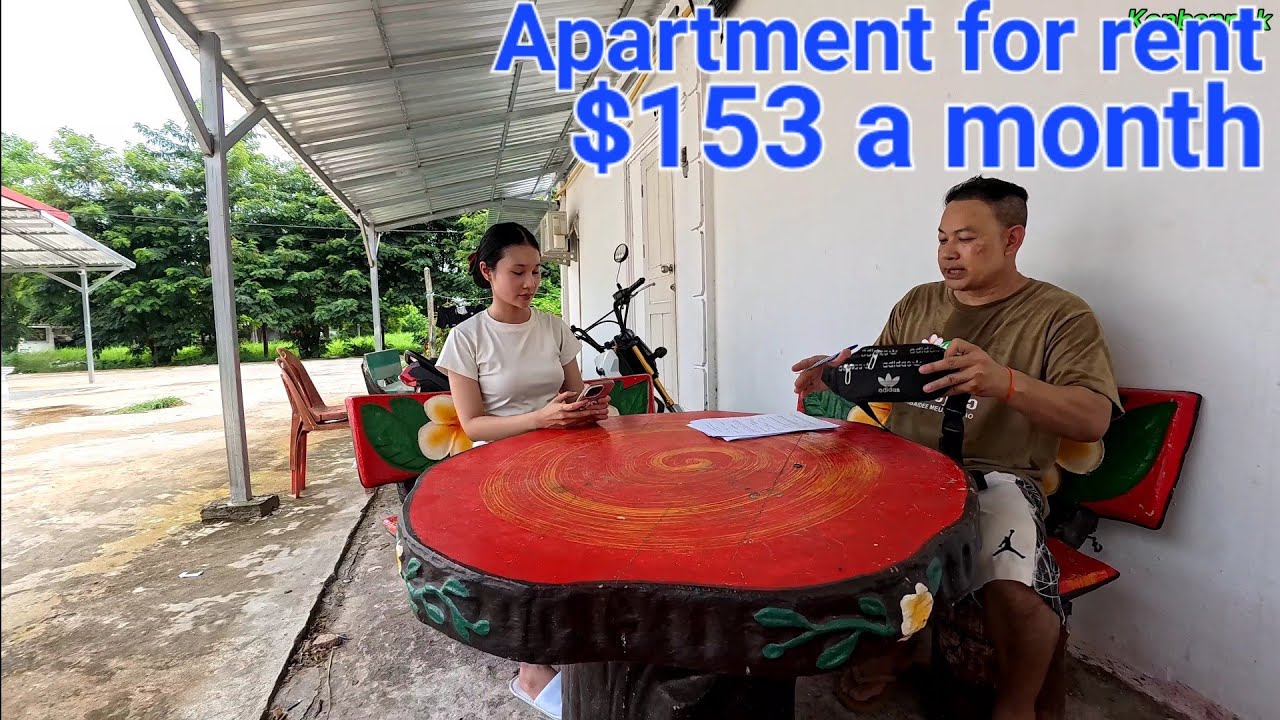Beautiful Lao girl move in the Apartment / rent cost $153 a month