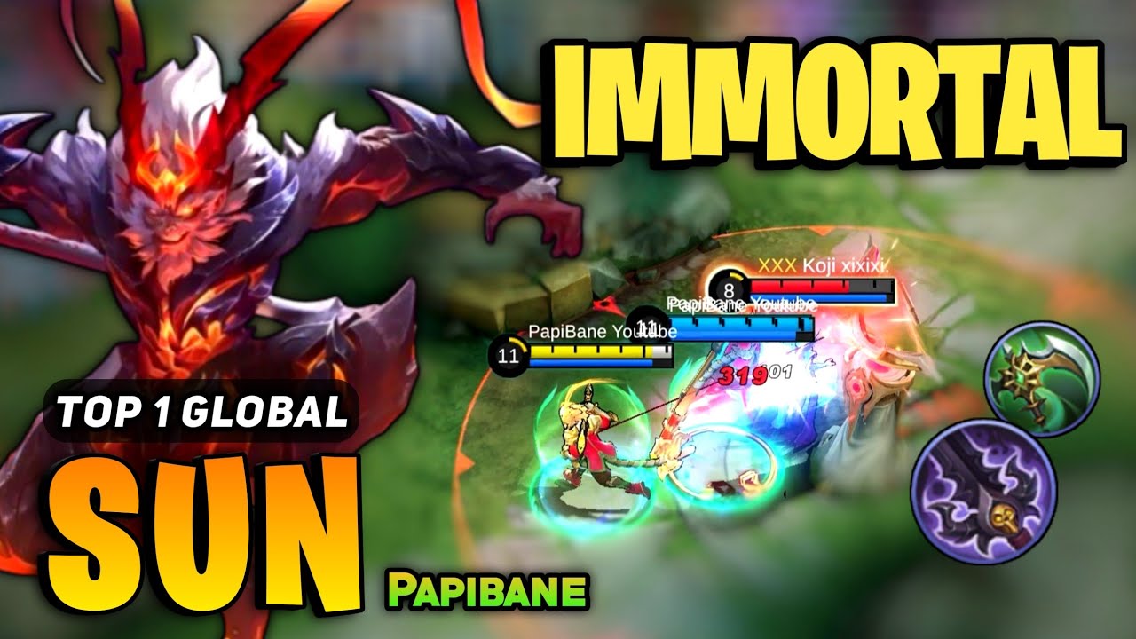 IMMORTAL! Sun Best Build 2023 [ Sun Top 1 Global Gameplay ] By Papibane - Mobile Legends