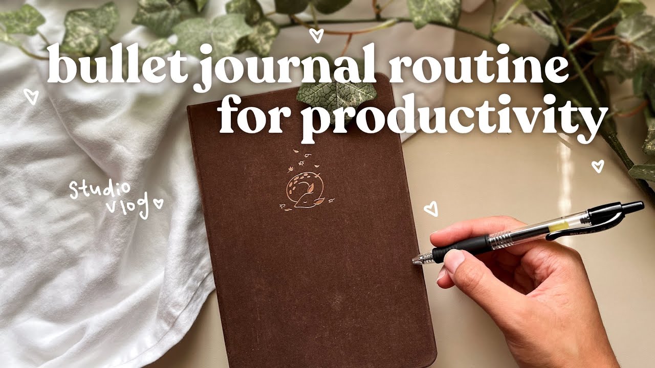 how i use bullet journaling to be PRODUCTIVE 🤎 my weekly bullet journal routine