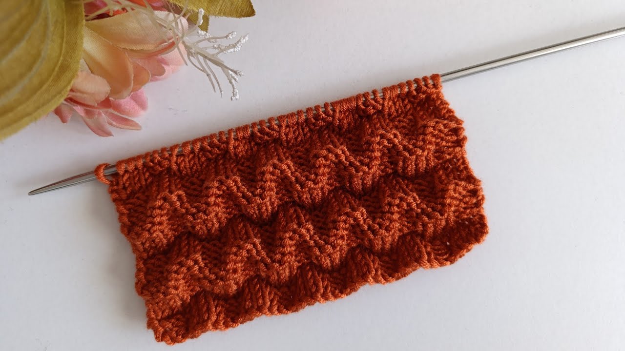 İki şiş çok kolay örgü modeli 🏵️🏵️ very easy knitting pattern with two needles