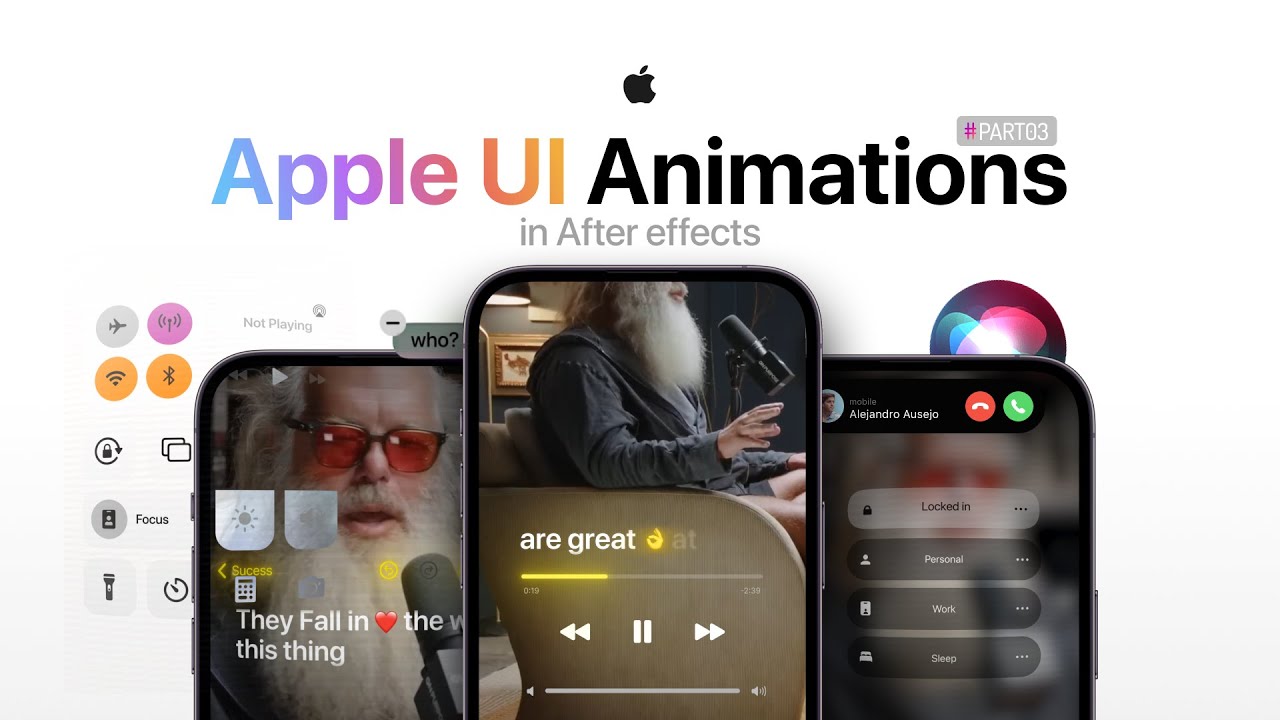 How to Create the Viral Apple-style UI Animations in After effects (Part3) + Free Project Files