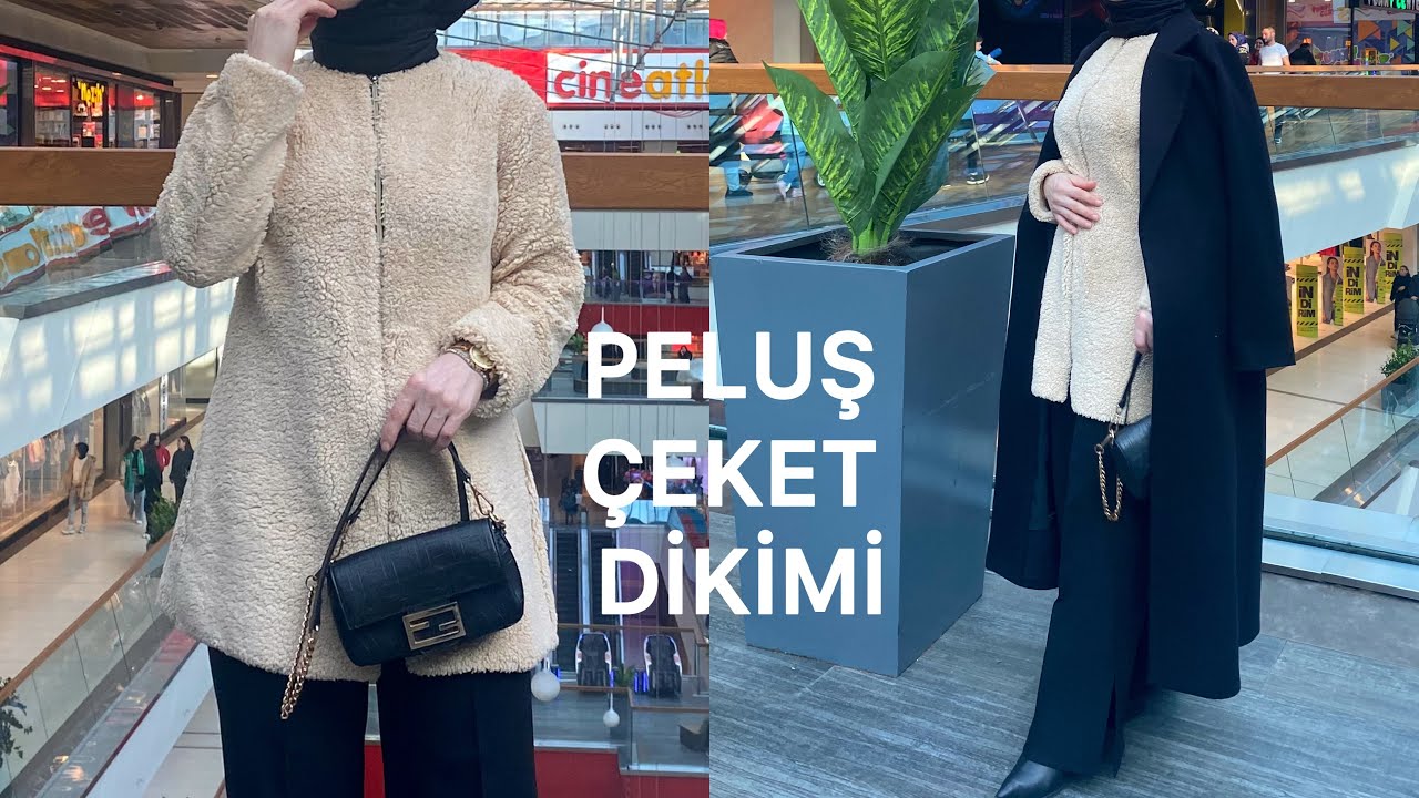 PELUŞ ÇEKET DİKİMİ/ kürk ceket dikimi /pratik/ peluş kürk nasıl dikilir  #peluş  #kürk