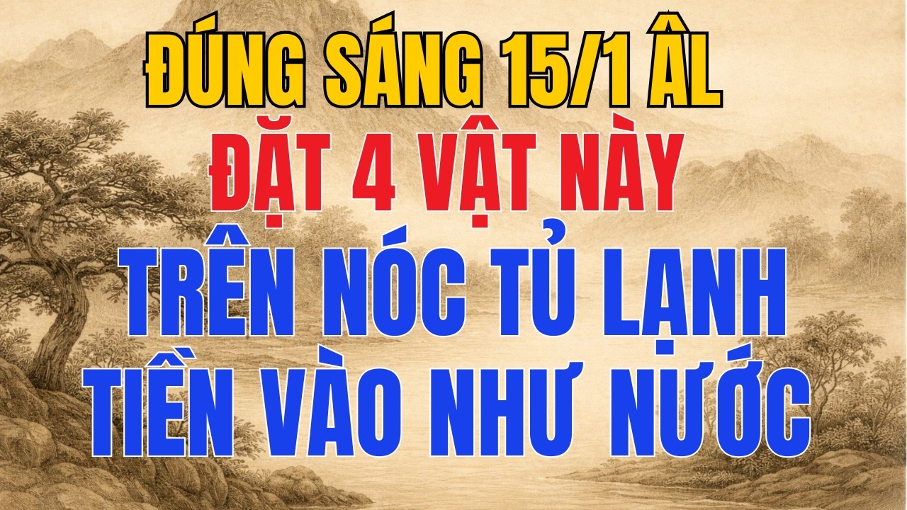 Đúng Sáng 15/1 ÂL, Đặt 4 Vật Này Trên Nóc Tủ Lạnh: Tiền Bạc Kéo Về, Giàu Lên Thấy Rõ