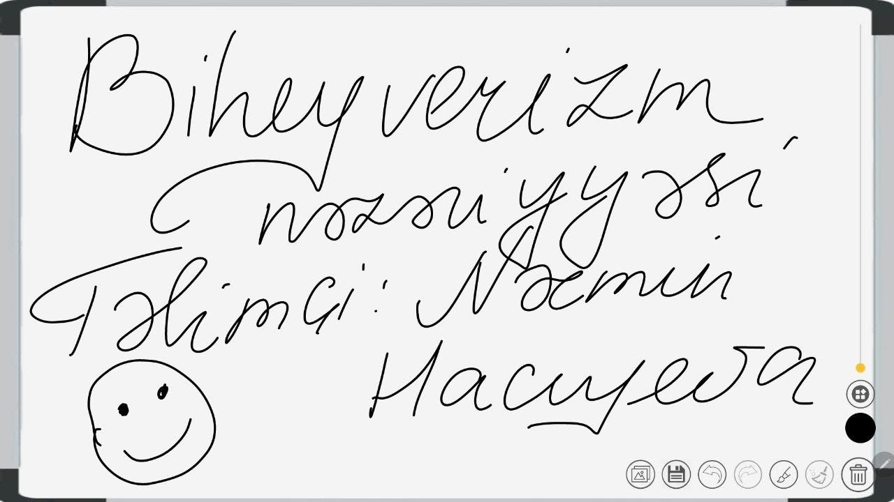 Biheyverizm nəzəriyyəsi (online dərsimdən)