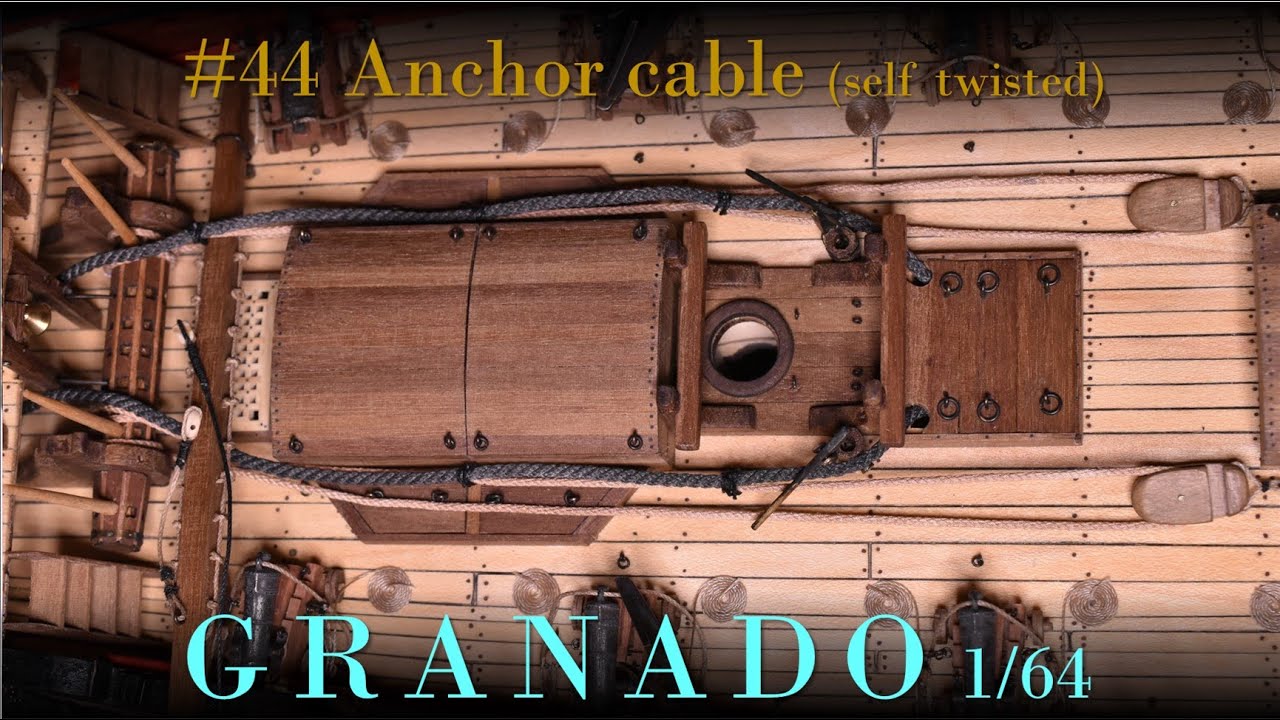 model ship building／Anchor cable【GRANADO_44】victorymodels 1/64