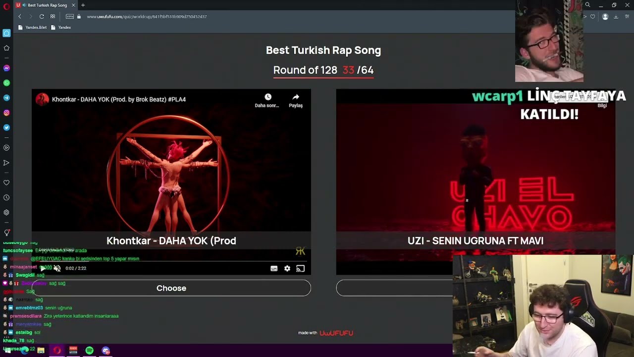 EFE UYGAÇ EN İYİ TÜRKÇE RAP'İ SEÇİYOR #1