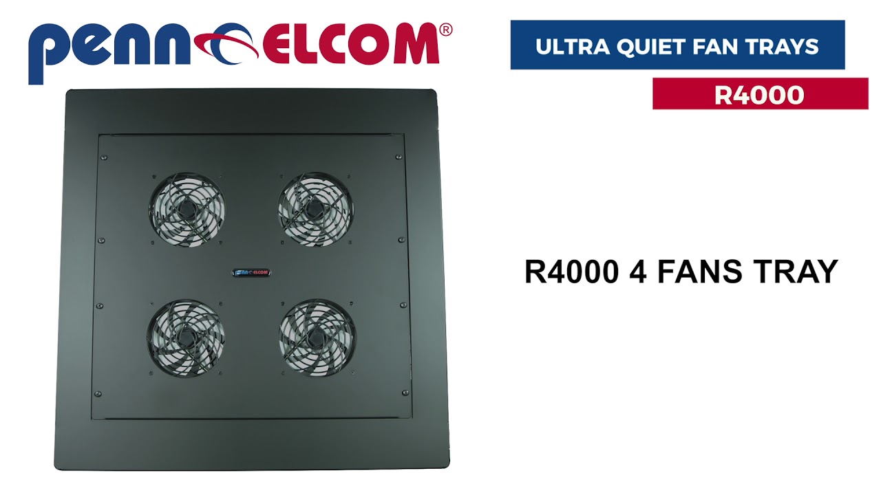 Penn Elcom R4000 │ Quiet AV Rack Tray Fans