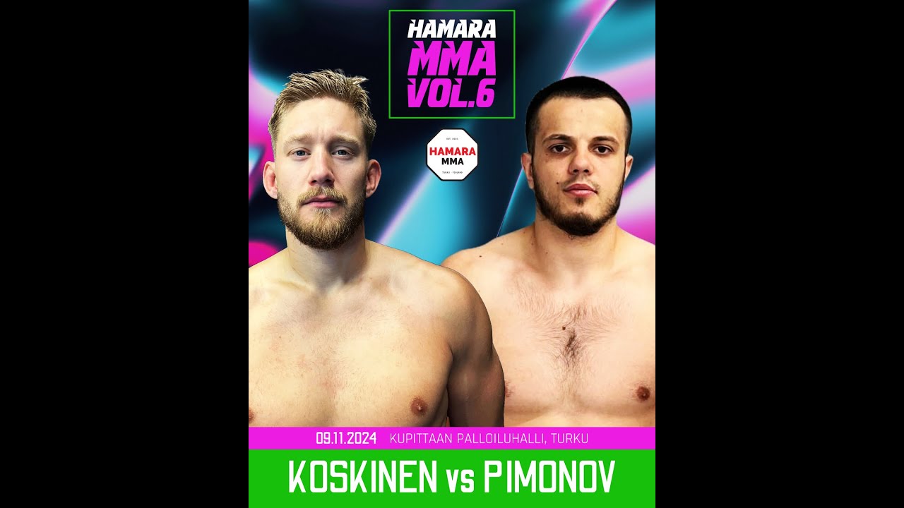 Koskinen vs Pimonov, Hamara MMA Vol.6, 9.11.2024. MMA Full Fight