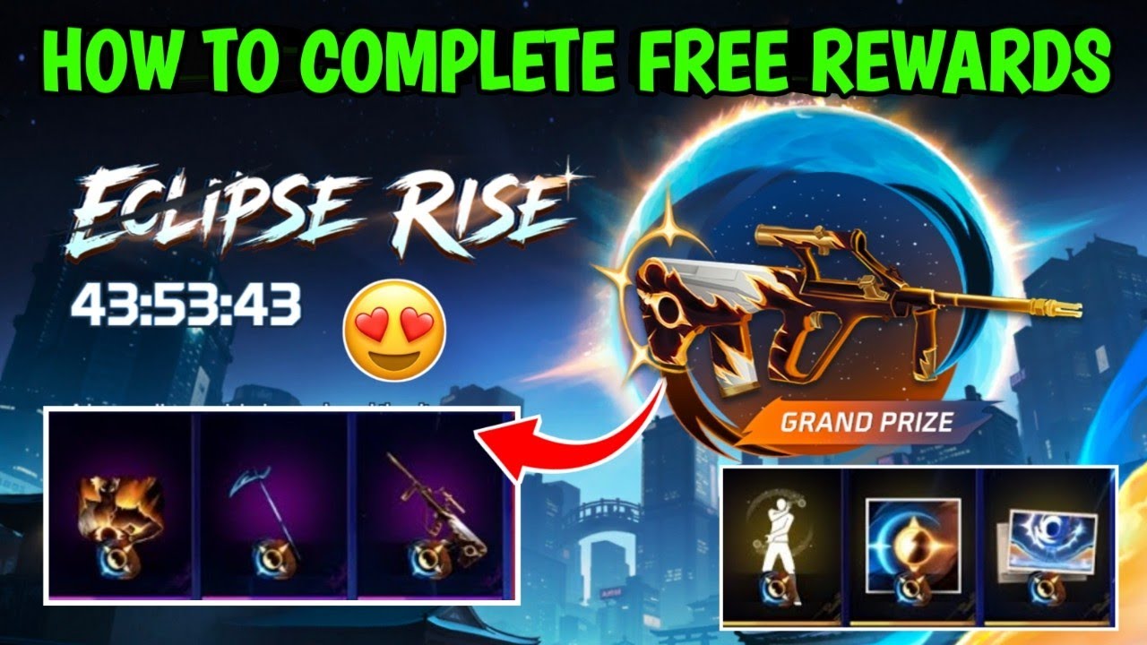 How to Complete Eclipse Rise Event Free Rewards🤩🔥| Eclipse Rise Event Free Rewards💥| FF New Event