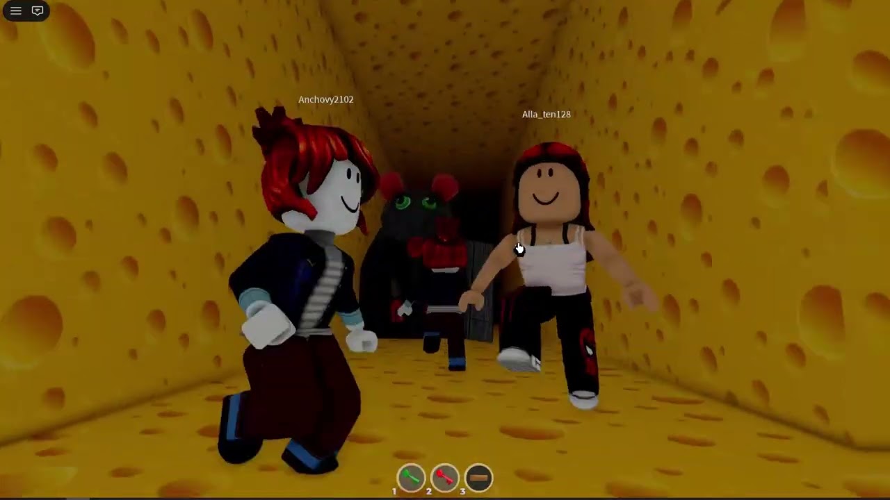 ВЕРОНИКА БЕЖИТ от СТРАШНОЙ МЫШИ в сырном лабиринте РОБЛОКС!🐁 #roblox