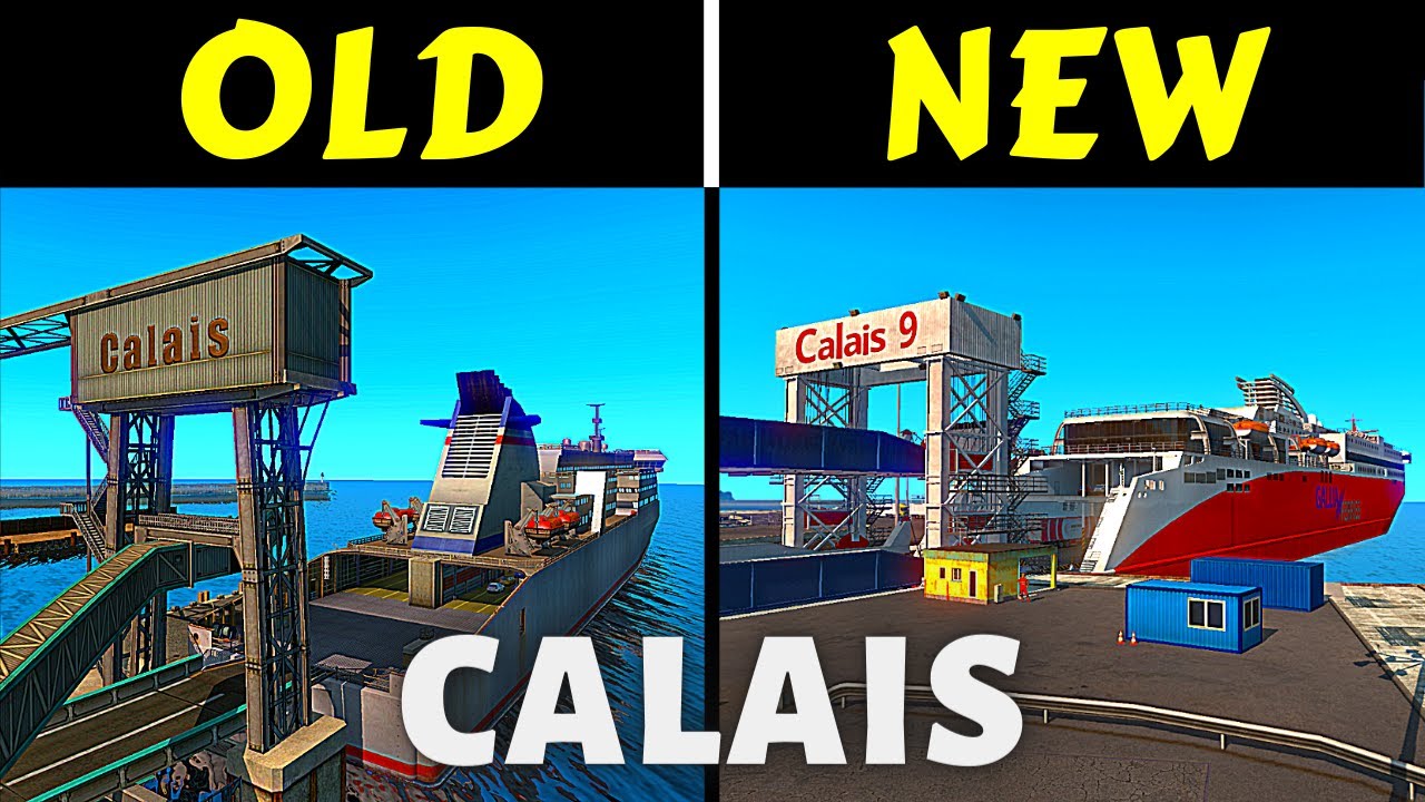 Calais: 1.38 vs 1.39 ● Old vs New | Side by Side Comparison of Calais, Reskinned in ETS2 Update 1.39