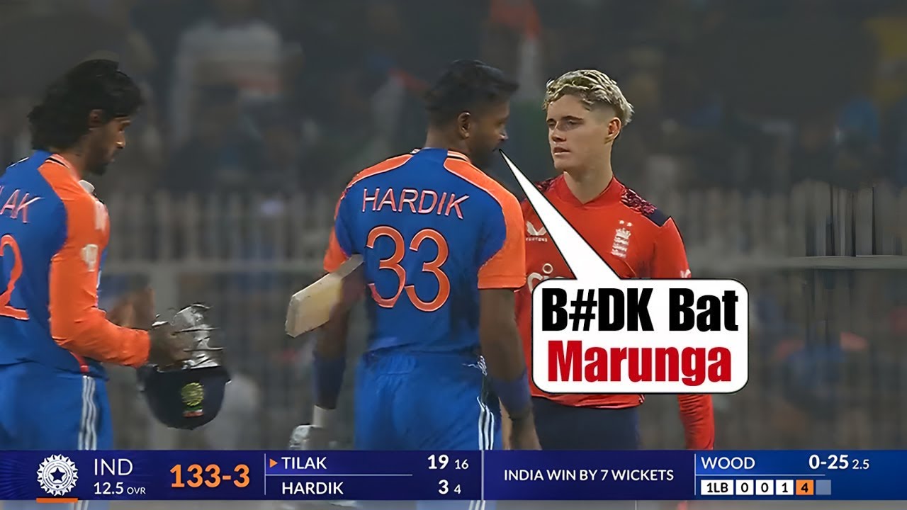Hardik Pandya huge argument with Jacob Bethell during Ind vs Eng 1st T20 | Ind vs Eng 1st T20