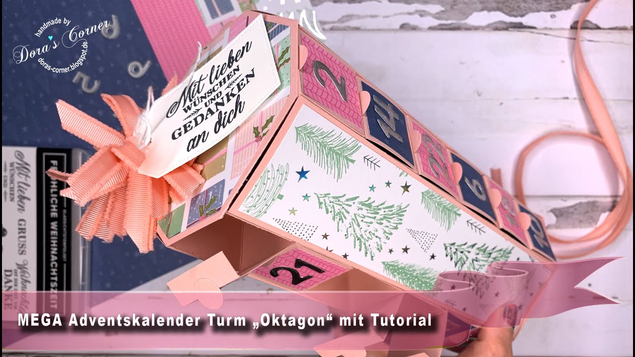 MEGA Adventskalender Turm „Oktagon“ Tutorial - Produktpaket „Zauber der Feiertage“ von Stampin' Up!