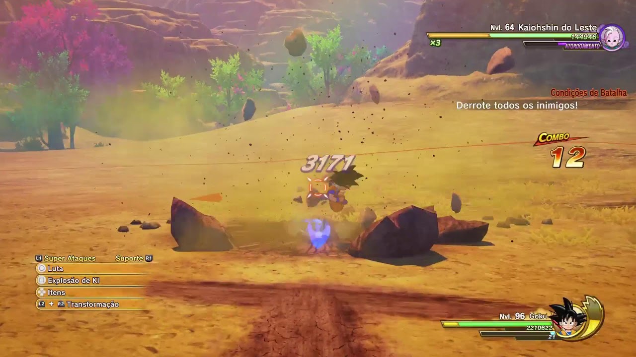 DRAGON BALL KAKAROT conferindo a dlc daima part 1