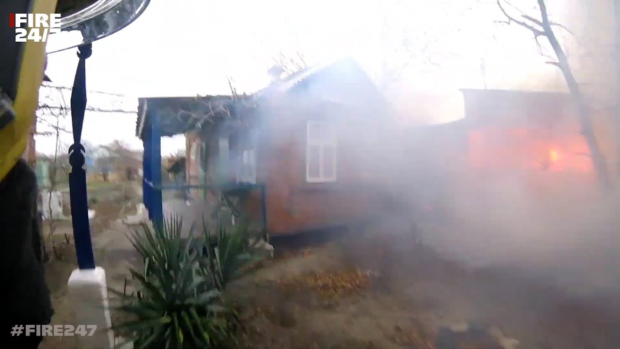 DUTCH FIREFIGHTERS - LOODSBRAND - SHED FIRE - АHRAP B ORHE