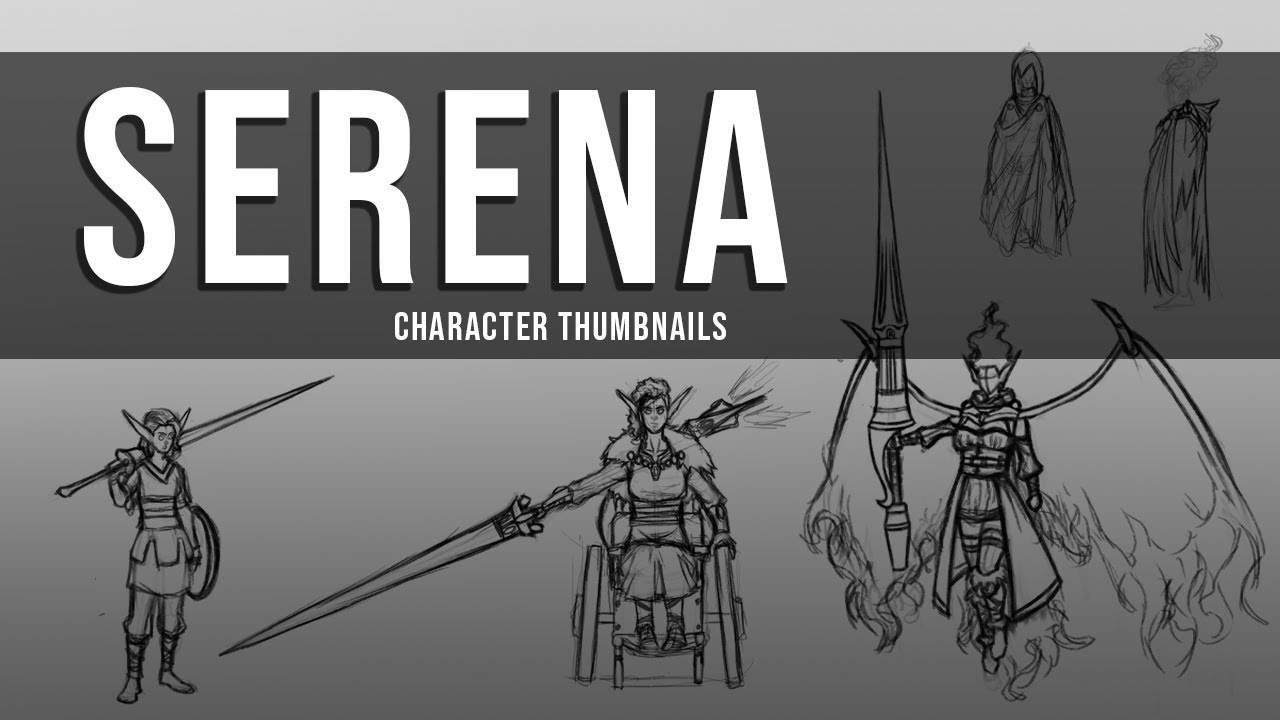 Drawing Serena Ashford | Thumbnail Sketches & Lore | Relaxing ASMR-Style Narration