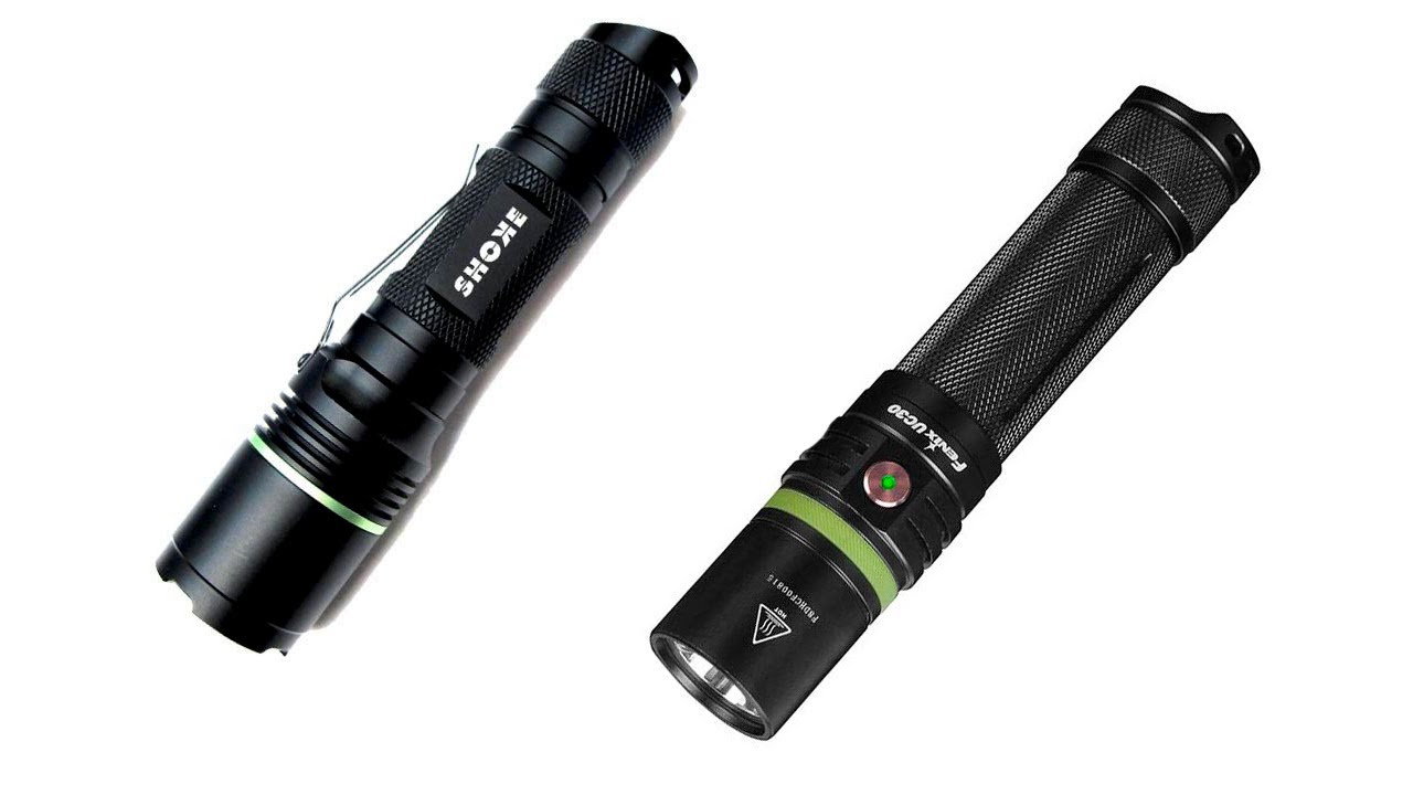 Comparativa linterna SHOKE, Linterna Fenix TK15 y Linterna Fenix UC30