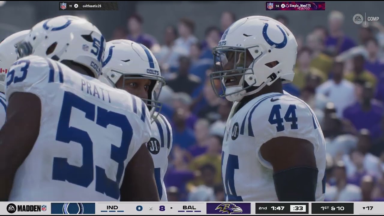 Madden. 26, Ravens, Colts uncut.