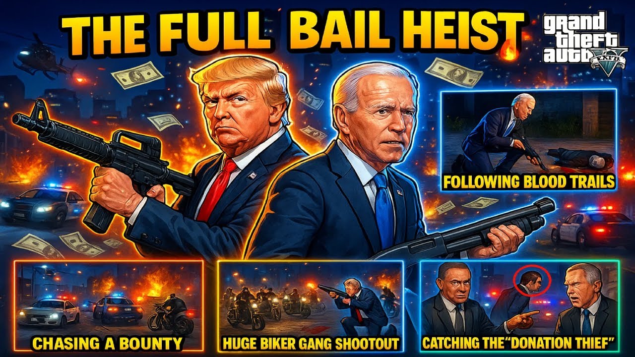 Президенты США ГЛАВСТВУЮТ во всей серии ограблений офиса залога в GTA 5