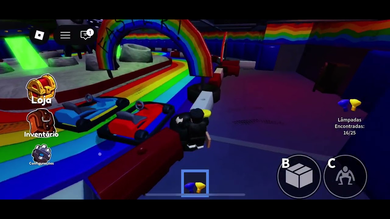 Jogando  amigos arco íris 