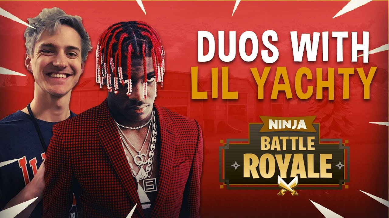 Ninja Plays Duos With Lil Yachty - Fortnite Battle Royale Gameplay
