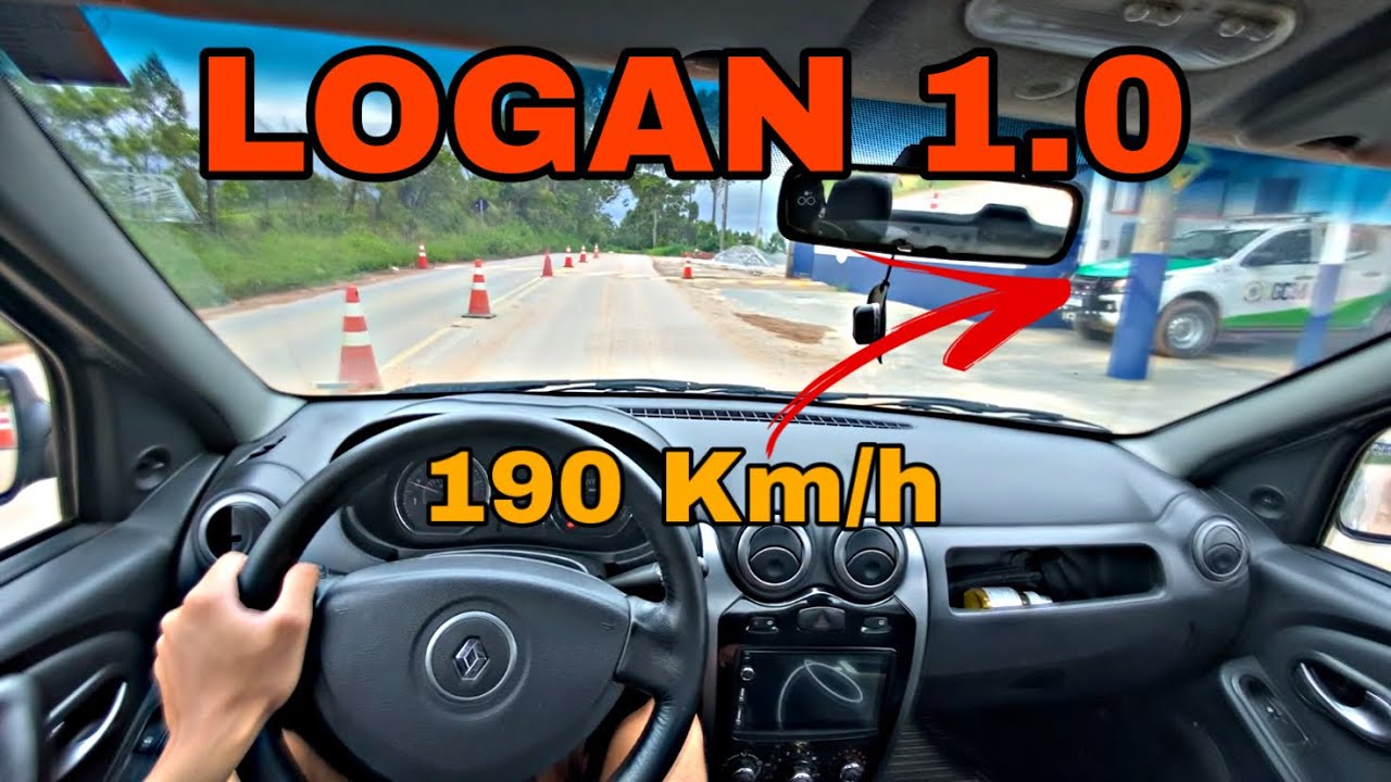 RENAULT LOGAN - ACELERANDO TUDO QUE DÁ TOP SPEED