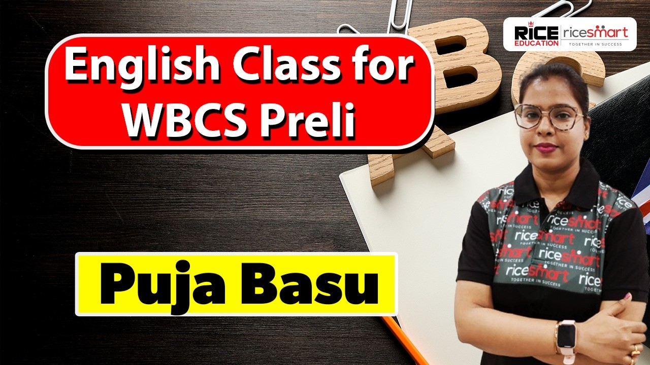 English Class for WBCS Preli | Puja Basu | RICE Education